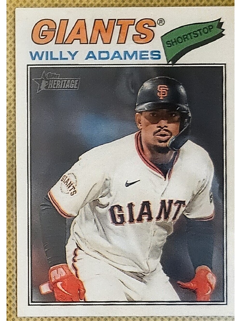 2026 Topps Heritage 327 Willy Adames, San Francisco Giants